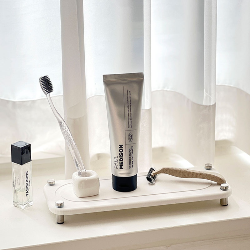 친절한마이쮸 공중부양 규조토트레이 비누받침 거치대 받침대, 화이트, 1개 9,900원