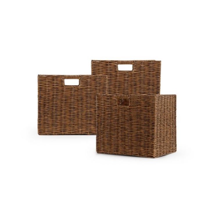 홈앤하우스 라탄 패턴 접이식 사각 바스켓 57,650원