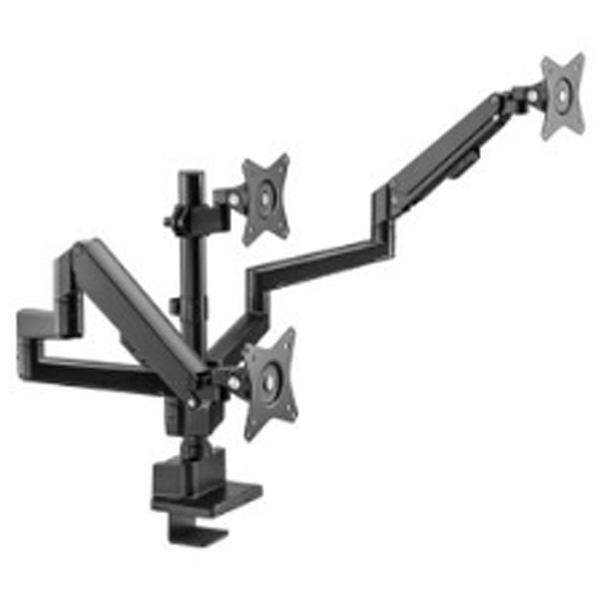 루나랩 슬림 폴 트리플 모니터암, 블랙, 1개 148,000원