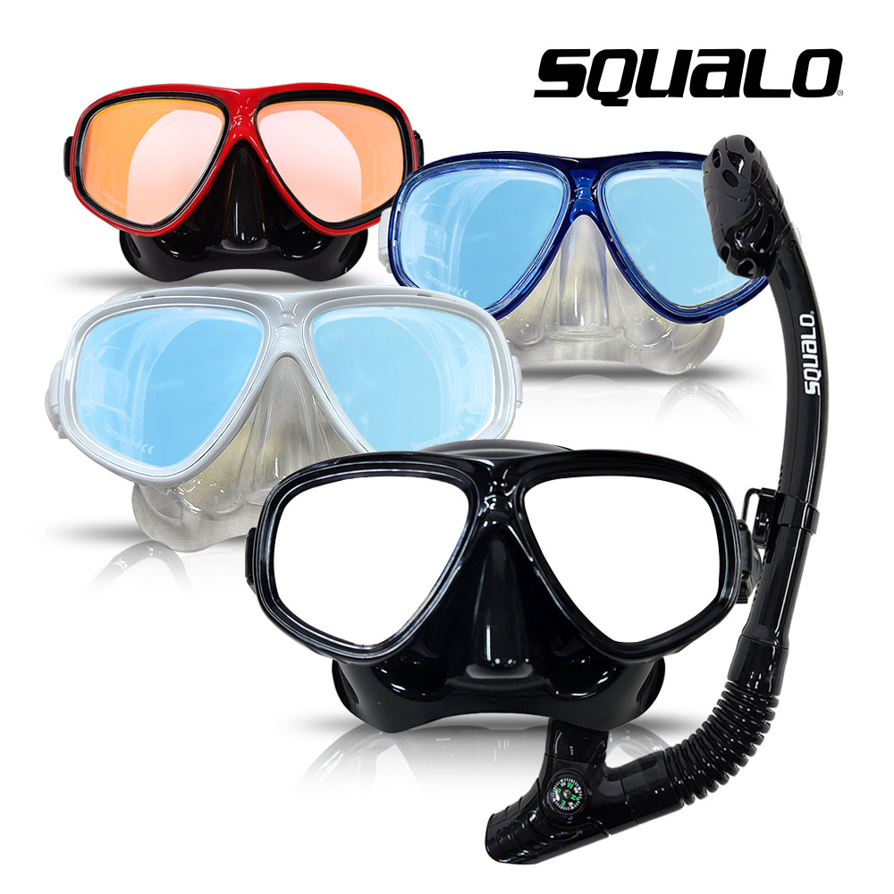 스쿠알로 프리미엄 미러스노쿨링 장비세트 미러렌즈 드라이탑 장착 69,100원