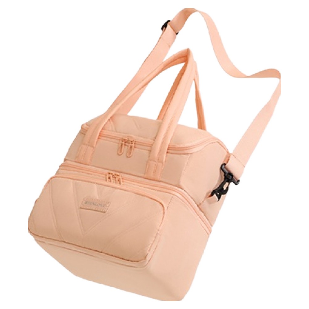 빈러브 대용량 도시락 보온 보냉 예쁜 기저귀 이유식 가방, 1개, 코랄핑크 17,900원