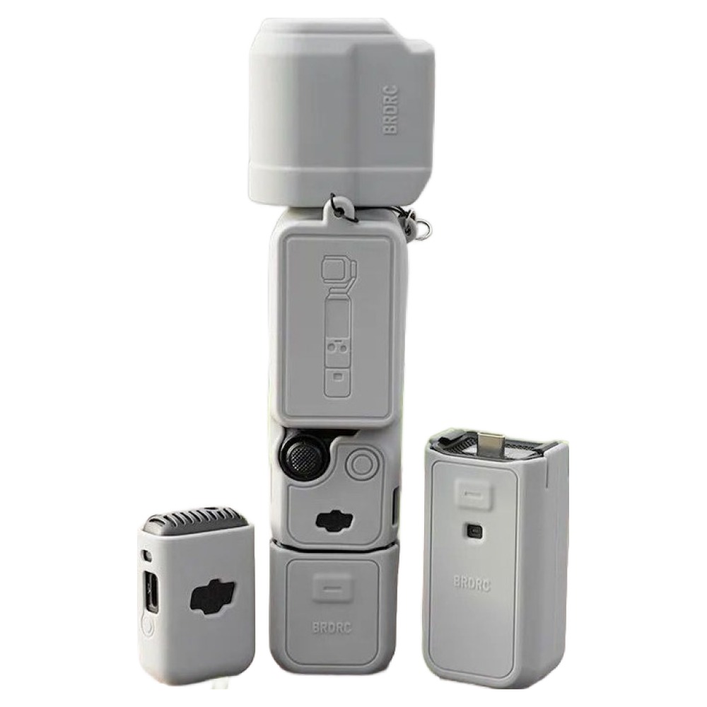 BRDRC 탑피아 고급 소프트 실리콘 케이스 7종 세트 DJI OSMO Pocket3, 1세트, 그레이 13,670원