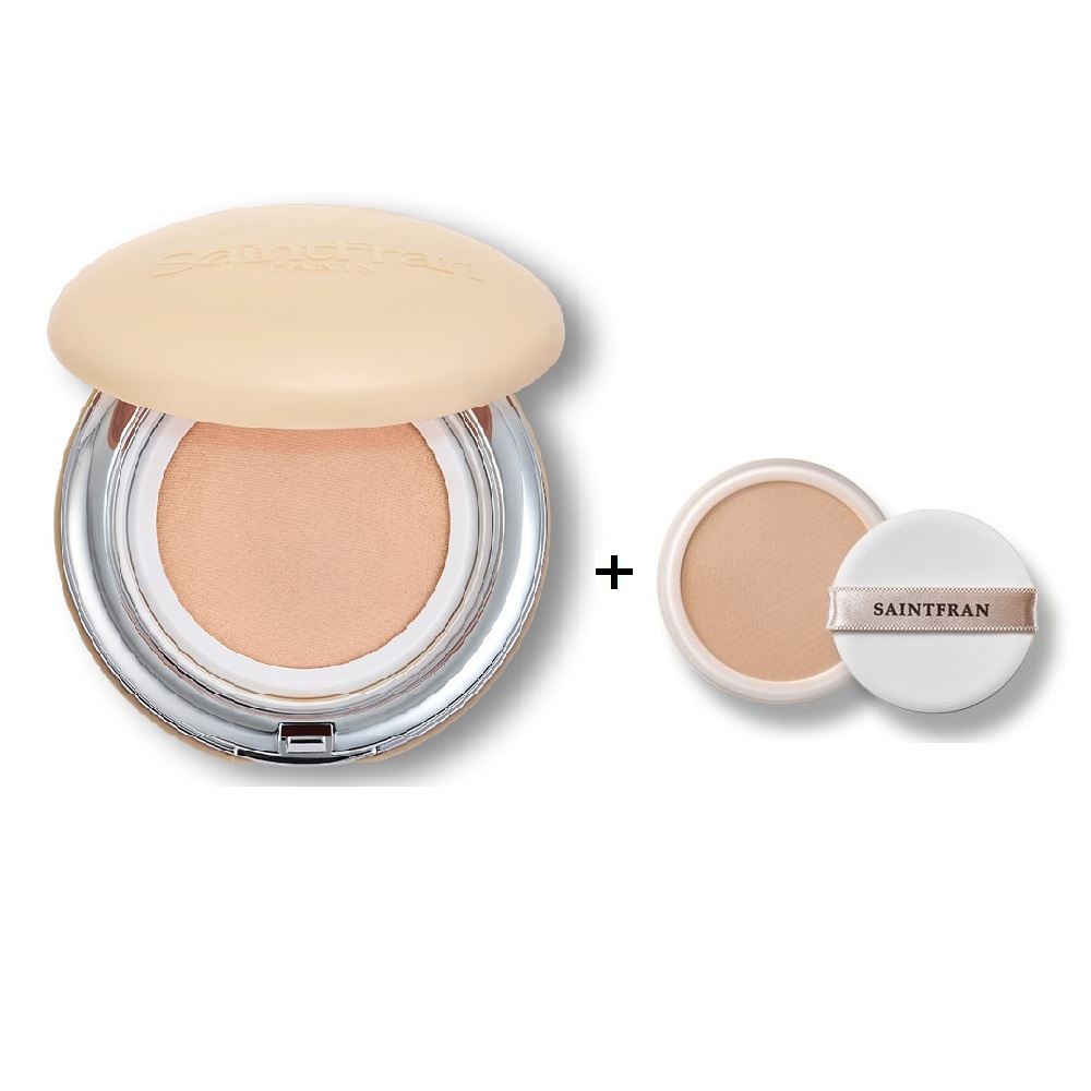 세인트프랑 W 스킨트리트먼트 쿠션 팩트 누디에디션 본품 + 리필, 1개, 누디 본품 + 리필 71,220원