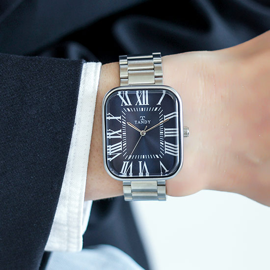 TANDY 탠디 클래식 커플 메탈 손목시계 T-3923 남자 다크블루 79,000원