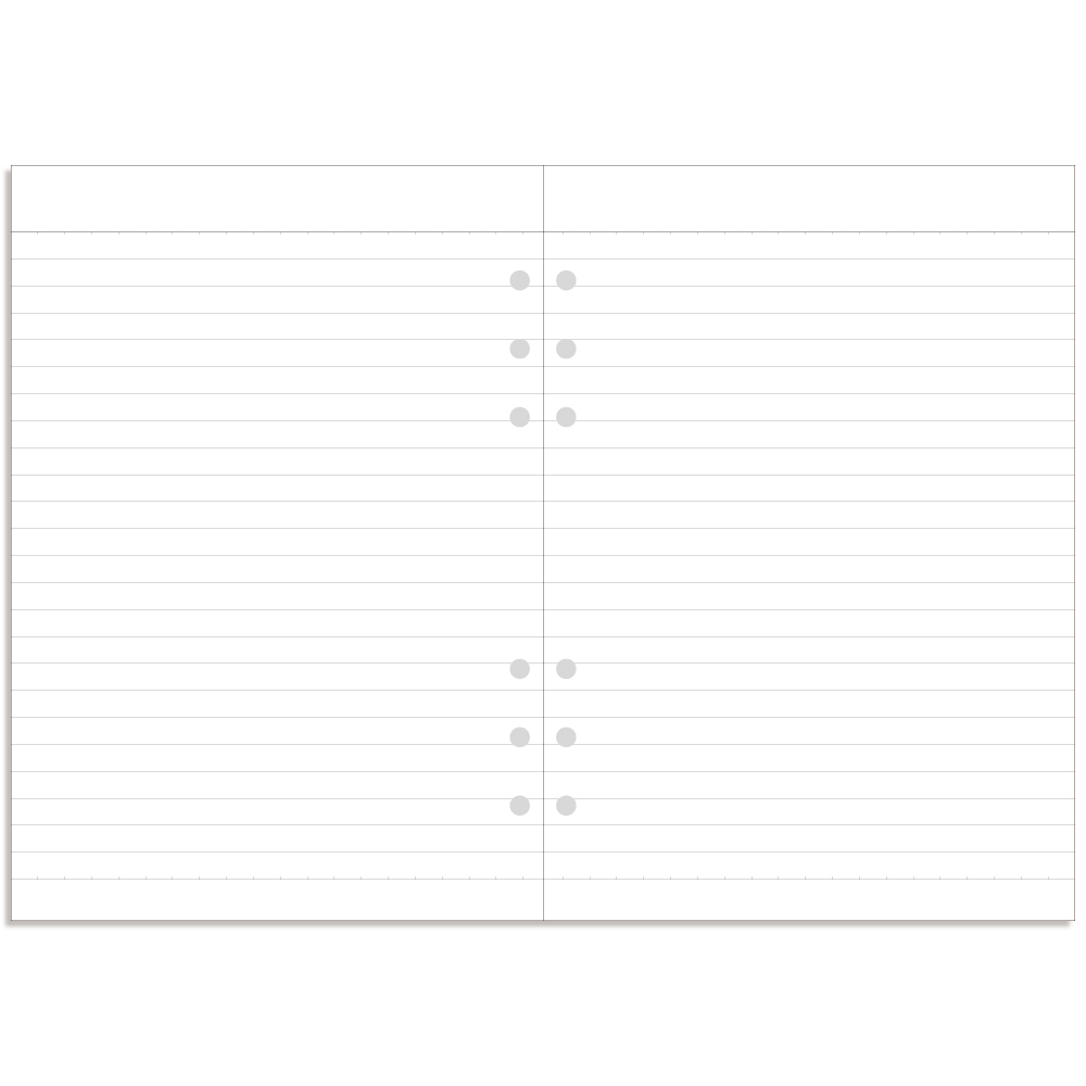 데이스테이션 A5 6공 바인더 그리드 라인 도트 리스트 속지 6,000원