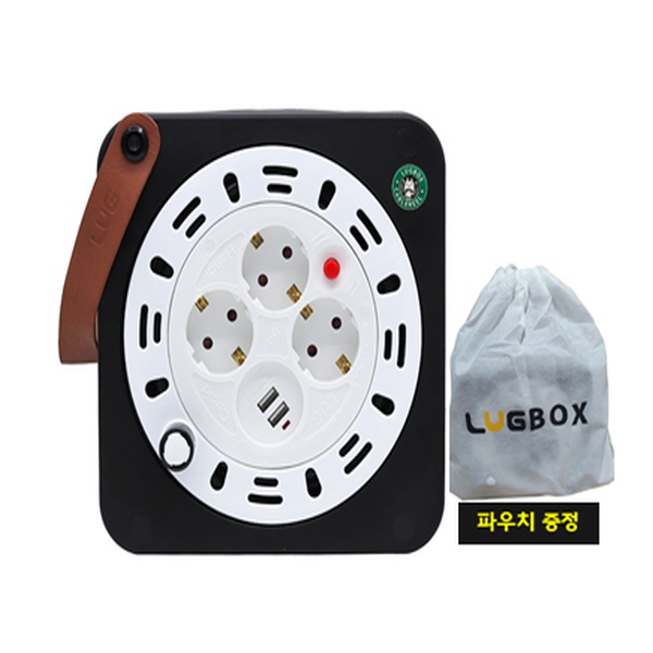 초미니 릴선 3구+ 2구 USB 20M/과부하차단/가죽손잡이 러그박스 큐브릴선 캠핑릴선 전기릴선 46,900원