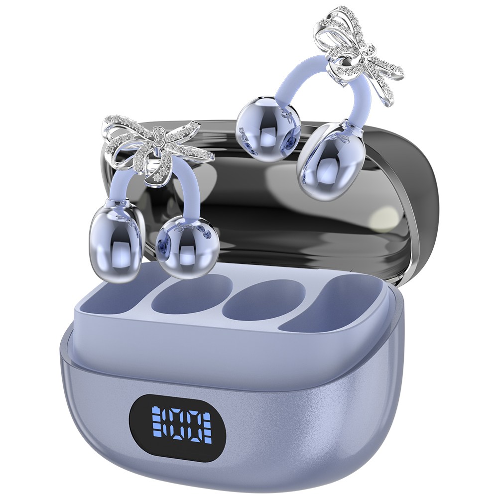 WAPIK 오픈형 무선 블루투스 이어폰 이어커프 귀찌 귀걸이형 고음질 Hi-Fi, 퍼플, R5 67,900원