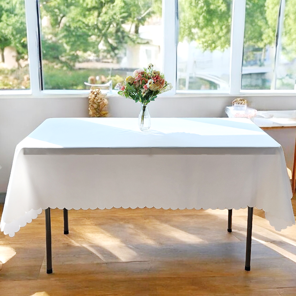 180cm X 140cm 나랑파티 테이블보 백일 돌상 칠순 소품 행사 식탁 커버 레이스 식탁보, 화이트 12,650원