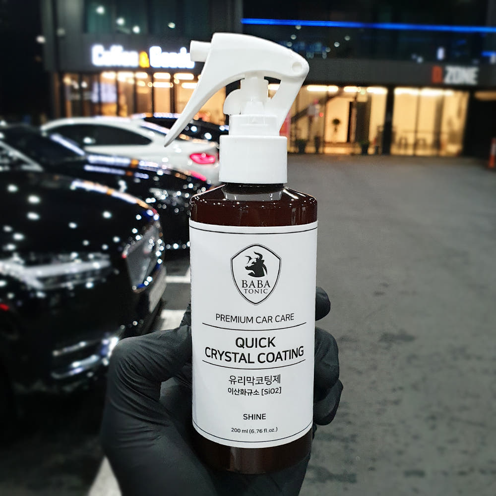 바바토닉 샤인 자동차 유리막코팅 발수 광택 관리제 셀프 유리막코팅제, 1개, 200ml 9,800원