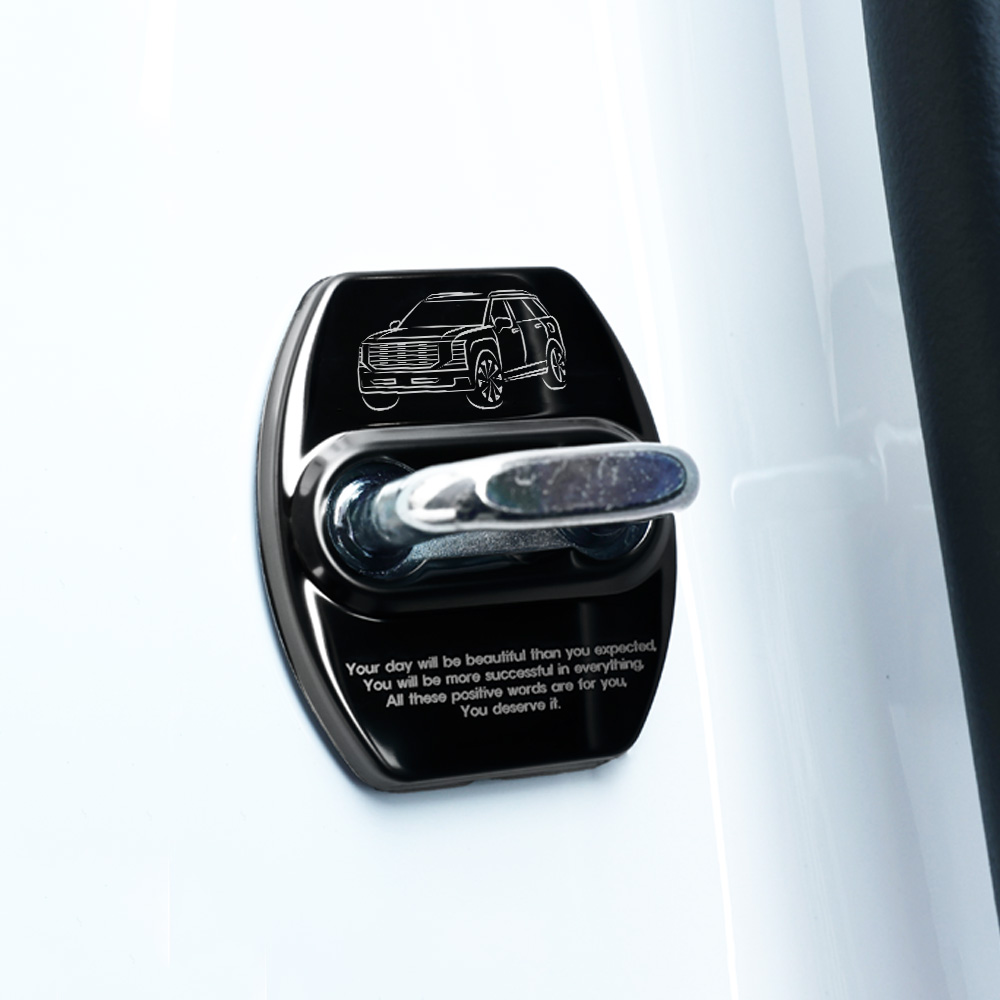 스플리터 크롬 도어 스트라이커 커버, 블랙, 팰리세이드 4P 11,200원