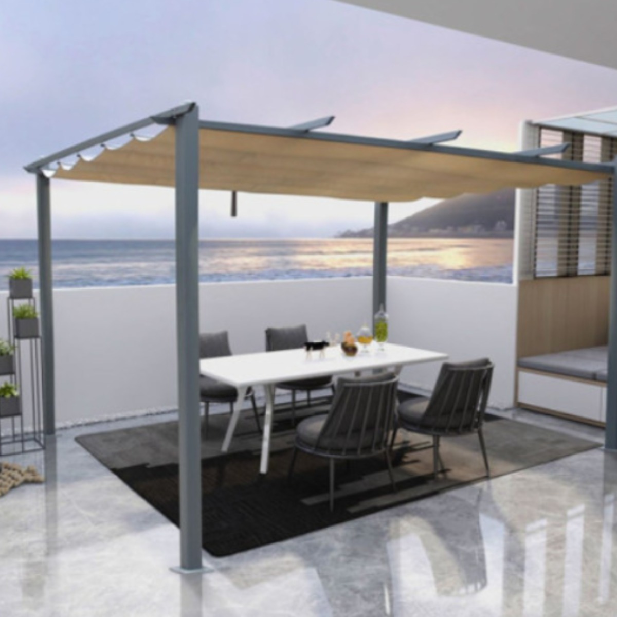 공원 단독주택 타프 파고라 그늘막 천막 캐노피 스카이 어닝 차양막 정원 테라스 499,000원