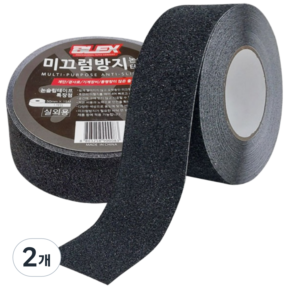 블렉스 논슬립 미끄럼방지 테이프 흑색 50mm 15M, 2개 19,430원