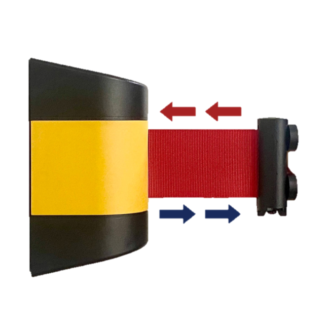자석형 벽걸이 차단벨트 자동감김 벨트 벽부착용 접착용 모두 가능 / 손쉽게 부착 출입통제 쇼핑몰 관공서 화장실 전시회 가이드라인 28,500원