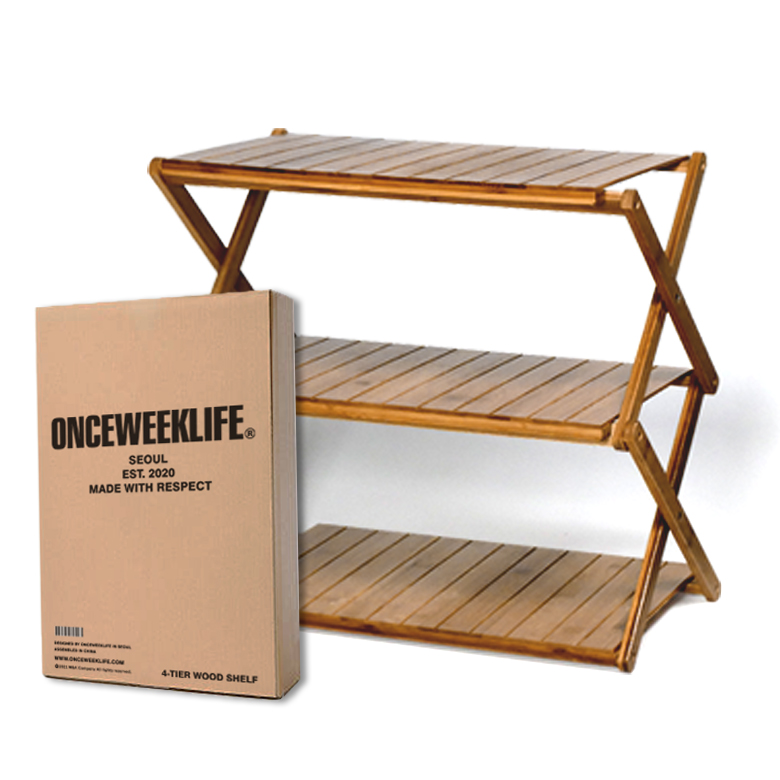 원스위크라이프 우드쉘프 캠핑선반, 단일 색상, 3단, 1개 17,090원