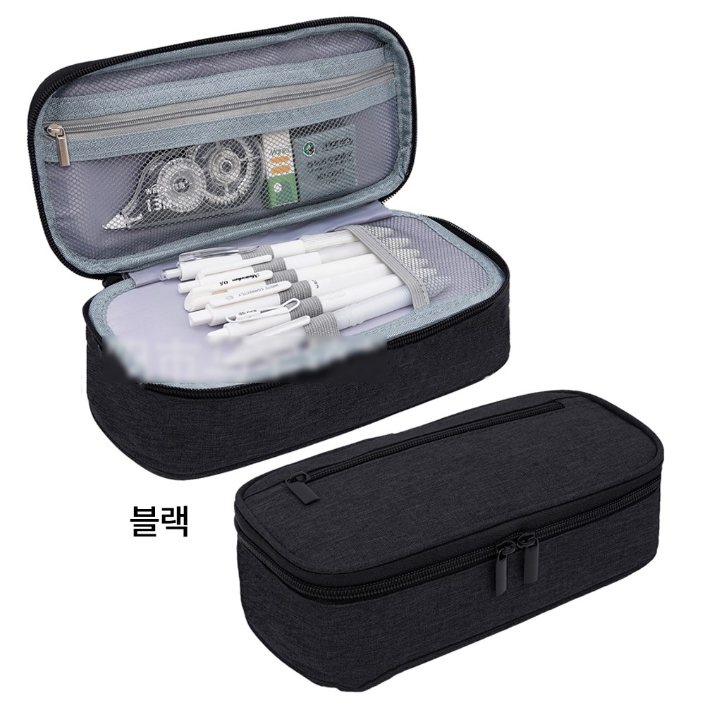 리브온 대용량 멀티 수납 필통 칸분리 펜케이스 정리형 파우치 6,900원