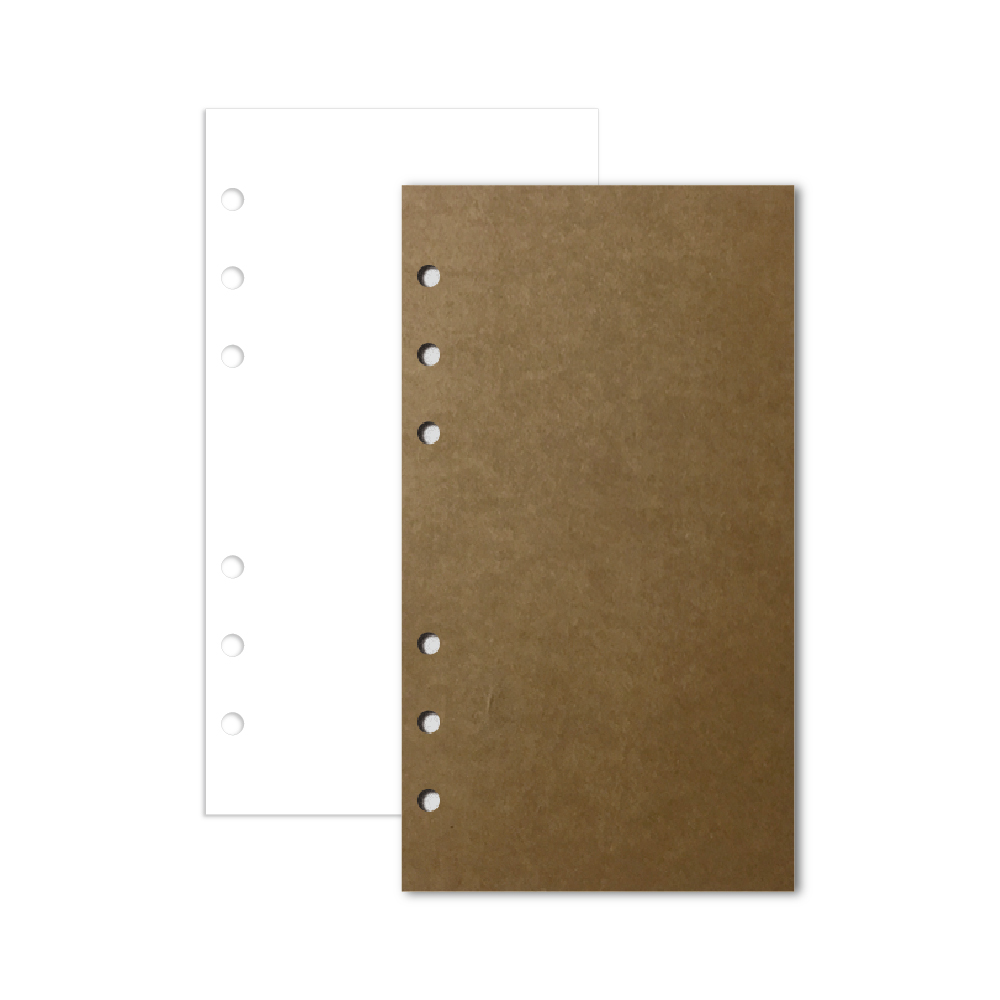 데이스테이션 A6 B6 6공 바인더 백색무지 크라프트지 속지 6,200원