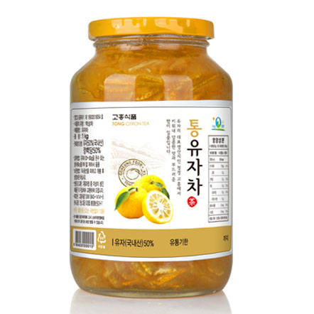 (고흥식품) 화학 첨가물이 없는 100% 통 유자차, 1kg, 1개입, 1개 12,820원