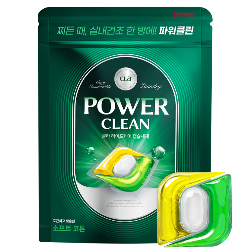 클라 파워클린 3in1 캡슐세제 소프트코튼, 40개입, 1개 12,800원