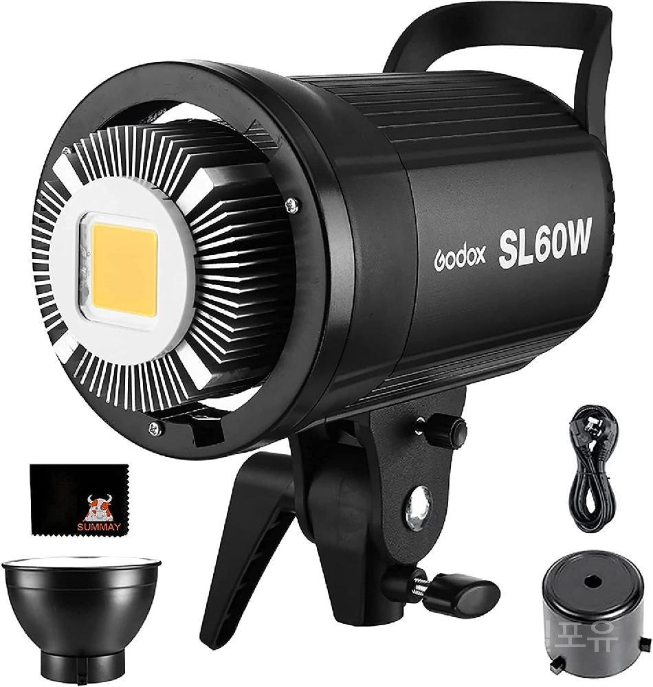 고독스 SL60W 라이트 LED 비디오 연속 5600K Godox 조명 Bowens 60W 597,000원