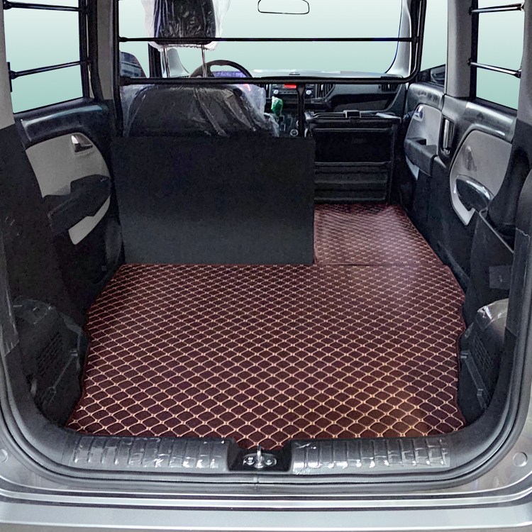 카프트 레이 밴 호환 트렁크매트 프리미엄 가죽 퀄팅 1인승 2인승, 블랙-베이지 69,000원