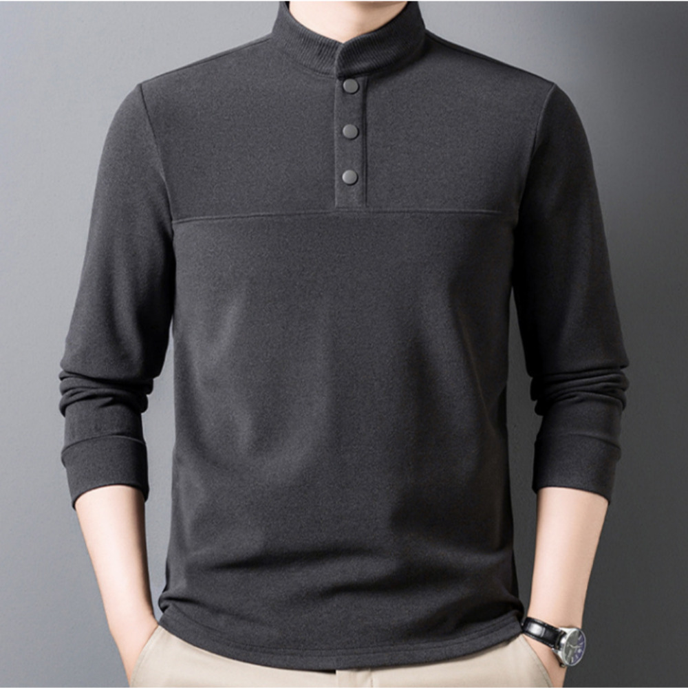 코엑티 남성 겨울 히트 플리스 기모 버튼넥 벨벳 스웨터 35,800원