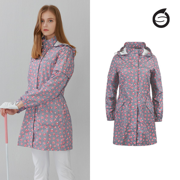 선덜랜드 여성 플라워 프린트 골프 레인코트/비옷 - 16252RC27 89,000원