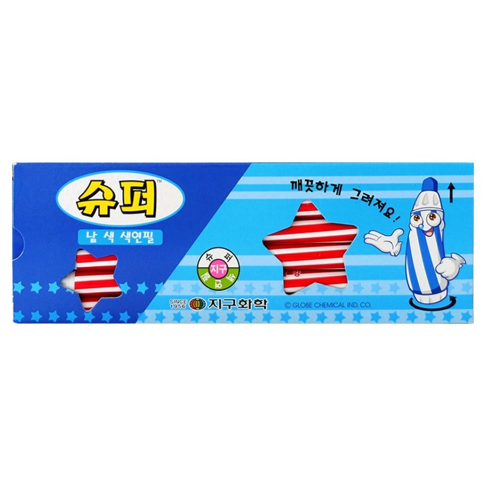 지구화학 슈퍼 색연필 낱색 빨강 12p 2,850원