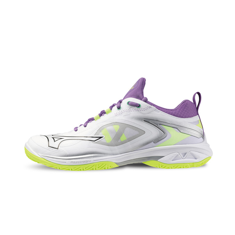 미즈노 MIZUNO 웨이브 클로네오3 핏 71GA247212 화이트 퍼플 배드민턴화 피클볼 인도어화 159,000원