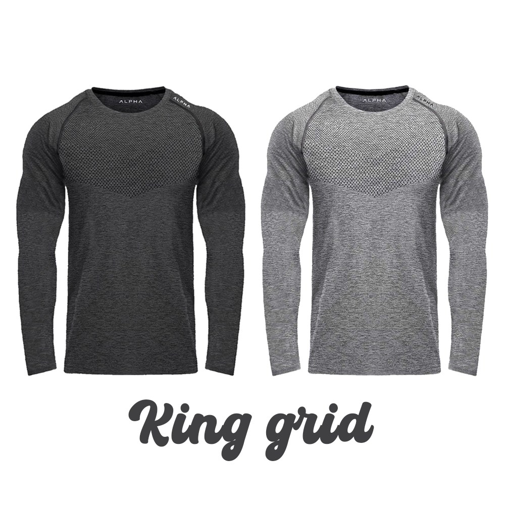 킹그리드 알파 컴프레션 머슬핏 긴팔 티셔츠 2P 23,400원