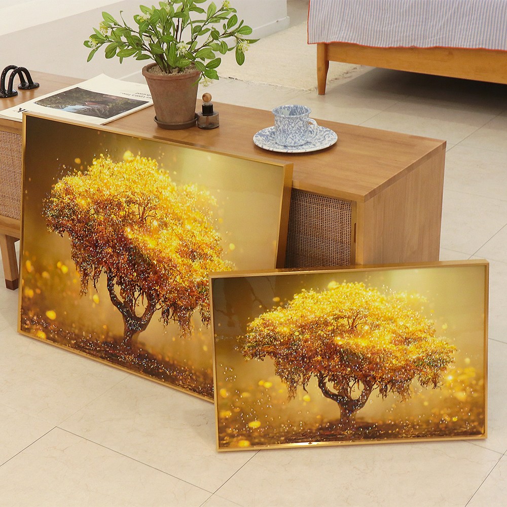 골드디자인 크리스탈 큐빅 황금 돈나무 그림 액자 인테리어액자 사무실 거실 돈들어오는그림 49,500원