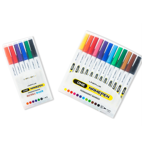 팬시모아 라인플러스 원네임펜 6색 12색 1세트 2,100원