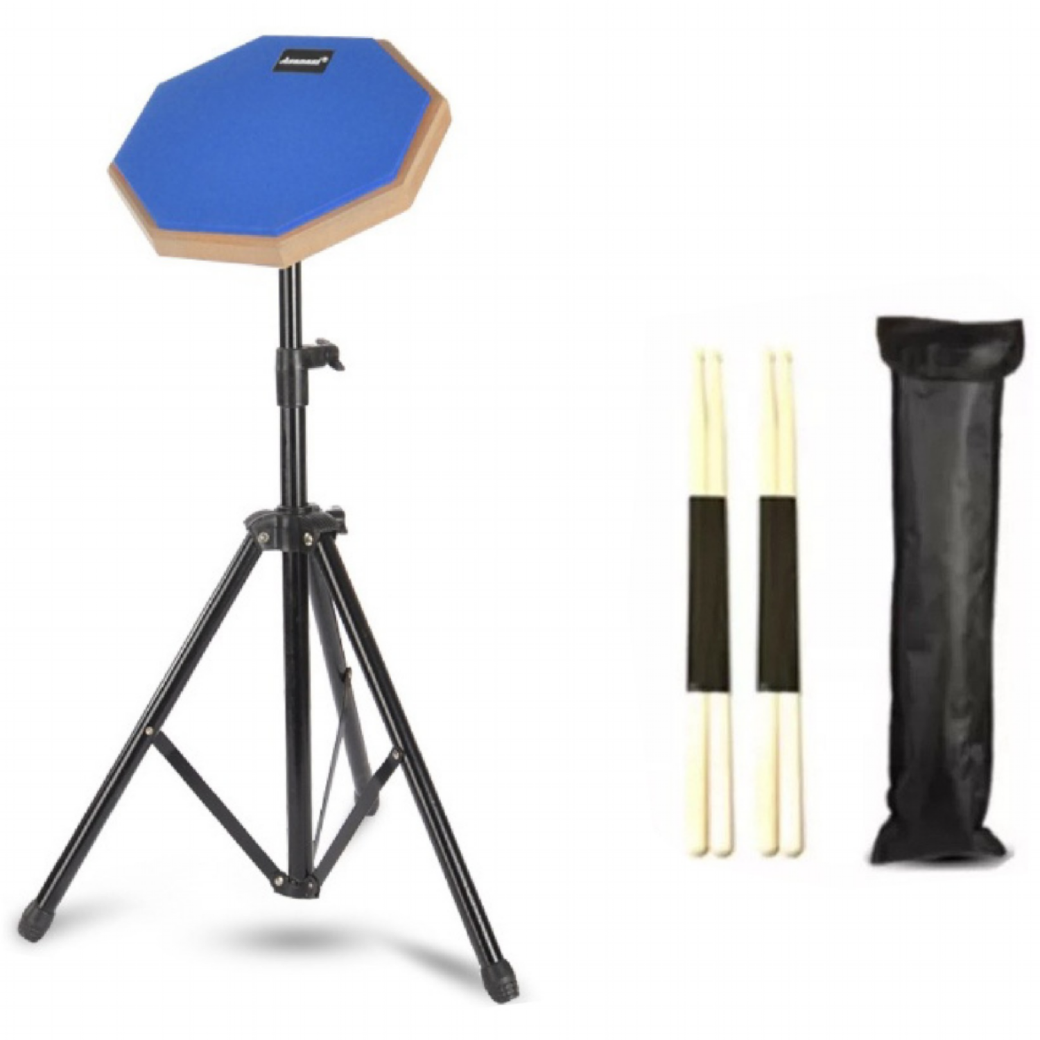 빅세일 연습용 드럼패드 세트 스틱 2조 스탠드포함 8인치 초보자 중급자, 블루, 1개 19,500원