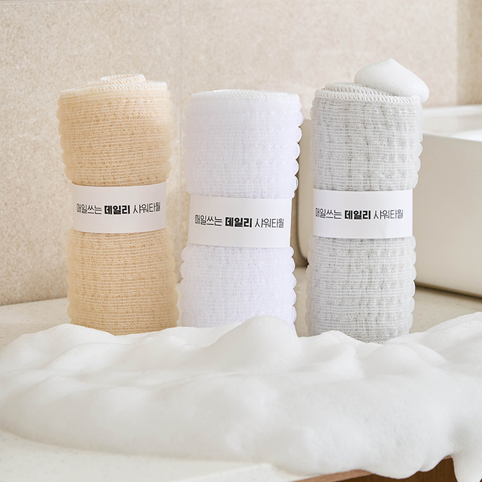 샤바스 매일쓰는 데일리 부드러운 저자극 거품폭탄 샤워타월 14,900원