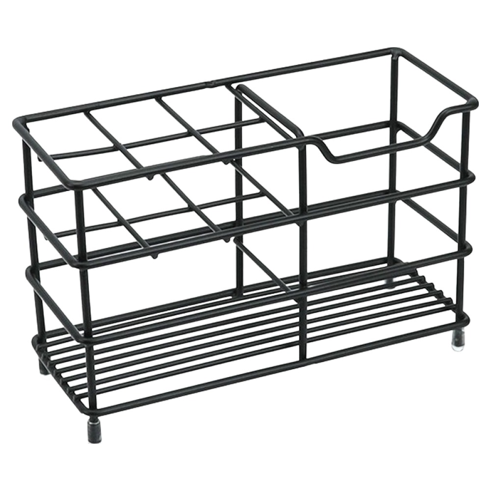 리빙공감 스텐 치약 칫솔 면도기 거치대 6구, 1개, 블랙 8,900원