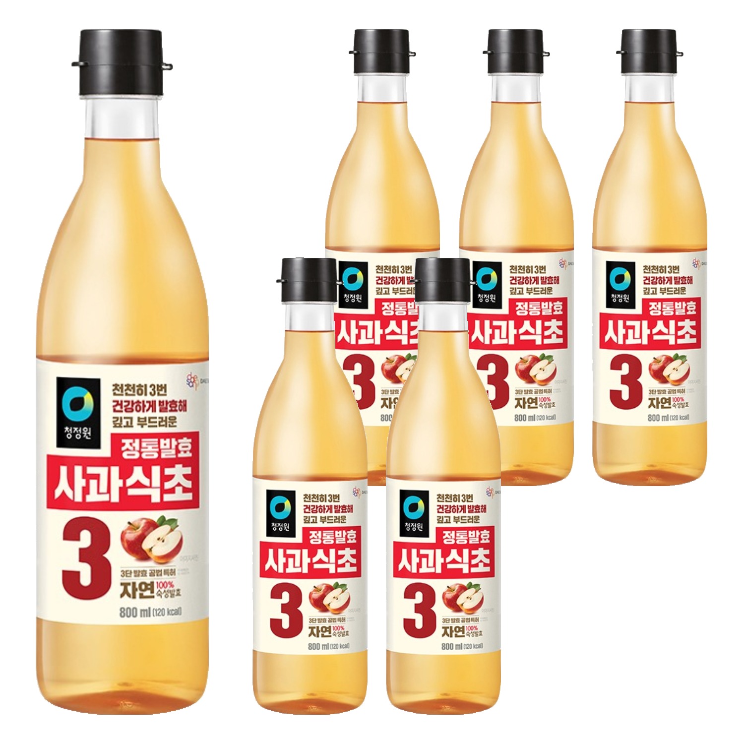 청정원 정통 사과 식초, 800ml, 6개 21,390원