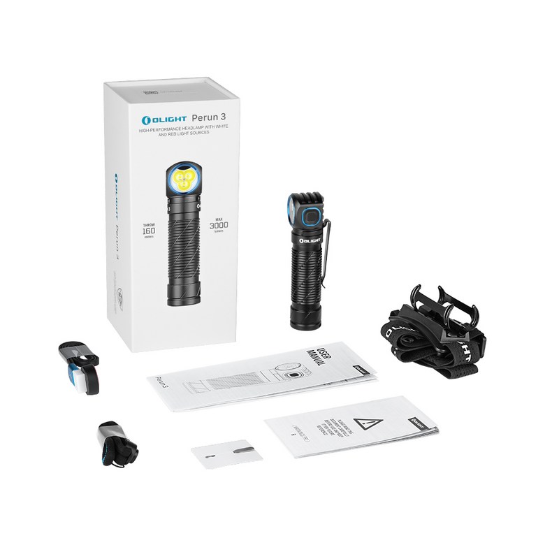 OLIGHT Perun 3 충전식 헤드램프 손전등 3000루멘 LED 헤드라이트(적색광 포함) 배터리 제외 185,000원