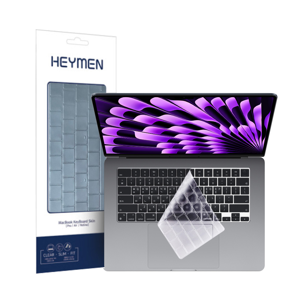 헤이맨 맥북 에어 13인치 15인치 M2 키보드 키스킨 7,900원