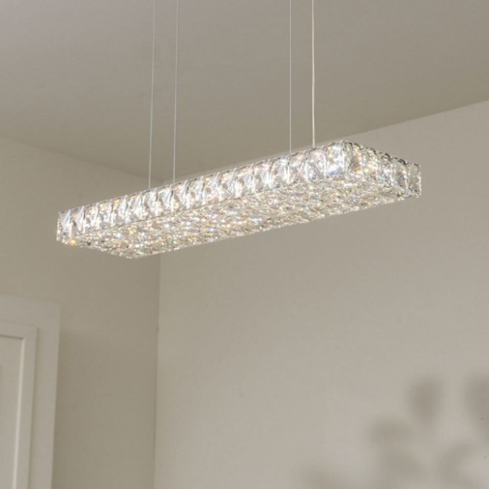 6인식탁등 국산 LED 크리스탈 일자 4인 식탁등 194,000원