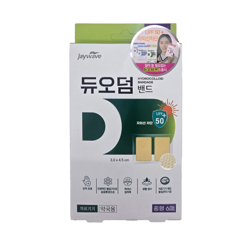 제이웨이브 듀오덤 밴드 중형 6p, 1개 6,490원