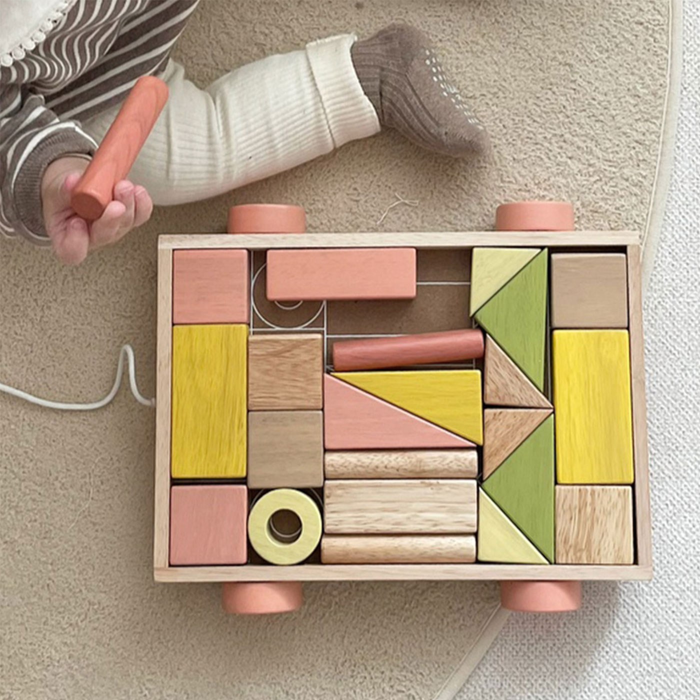 아카시아봉봉 자동차블럭쌓기 원목장난감 원목교구 34,900원