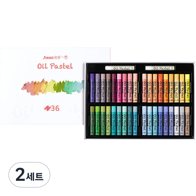 작은 오일 파스텔 클래식 소프트 마카롱 36p +흰색 2p 세트 17,920원