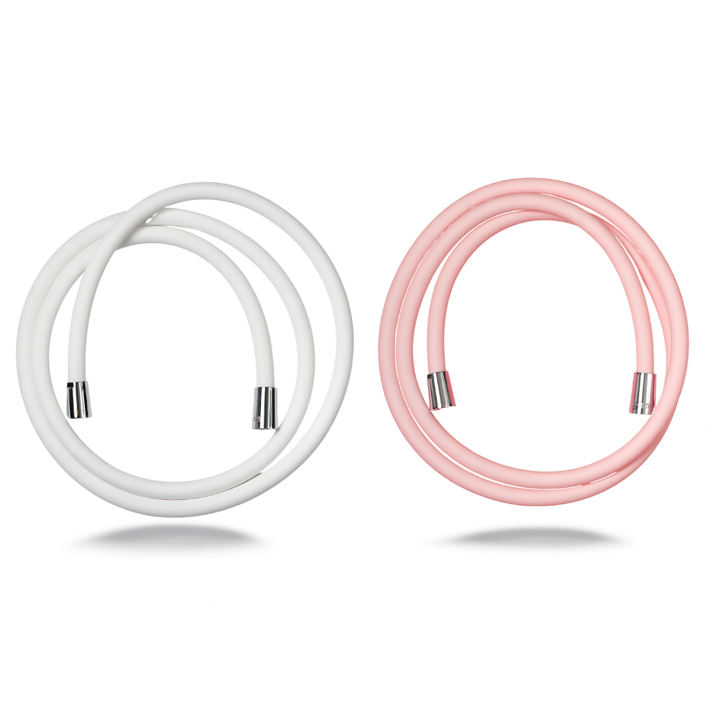 아토퓨어 식품등급 실리콘 샤워호스 2m 고급형 [핑크+화이트] 1+1 세트, 40% 할인 핑크+화이트 세, 2m 51,800원