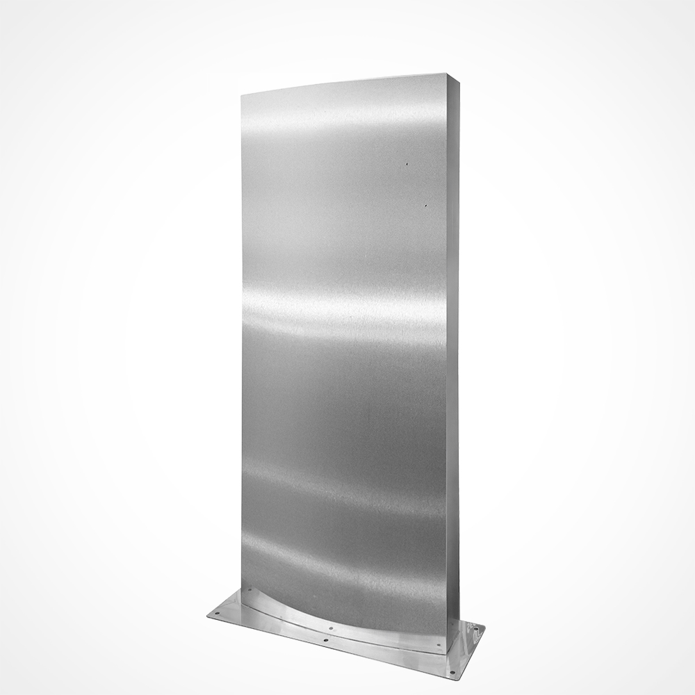 스텐 곡면형 입간판 카페 아파트 주차장 입구 안내판 표지판, 무지, 1개 690,000원