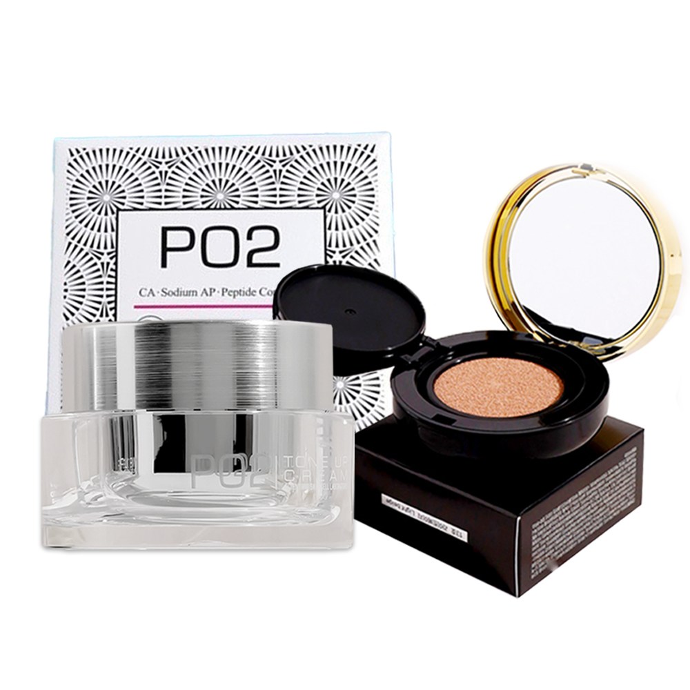 [단독세트구성] 피오투(PO2) 리얼 프레쉬 화이트닝 톤업크림+스토리 인 에이틴페이스 커버 쿠션 SPF50+PA+++ SET po2toneupcream, 1개, 11호 라이트베이지+톤업크림 90,000원