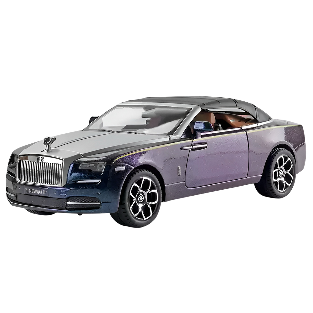 다이캐스트 1:24 롤스로이스 던 오픈카 컨버터블 모델 합금 풀백 자동차 모형, 1개, 퍼플 39,800원