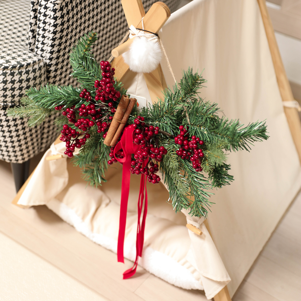 크리스마스트리 꾸미기 리스 장식 오너먼트 루즈베리가란드 20,900원