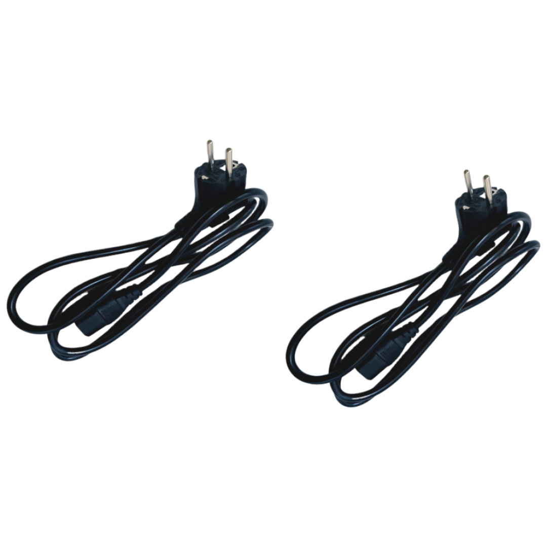 (1+1)3구 파워코드 케이블 220V 16A KC인증 제품 AC코드 전원코드 케이블 (1.5m), 2개, 1.5m 12,800원