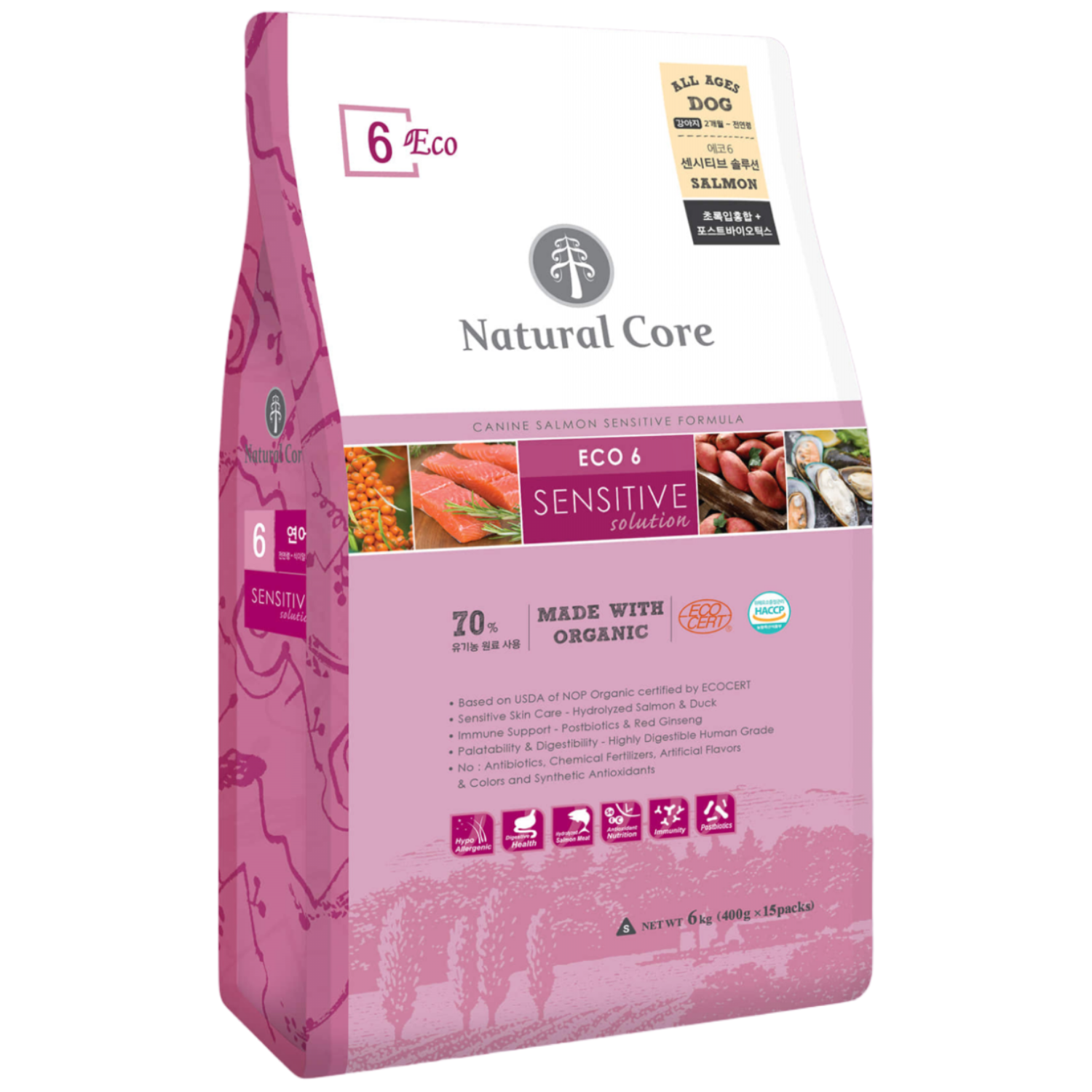 강아지 피부병 알러지 사료 연어 6kg 눈물 아토피 가수분해 말티즈 비숑 푸들 시바견, 연어, 6kg, 1개 64,950원