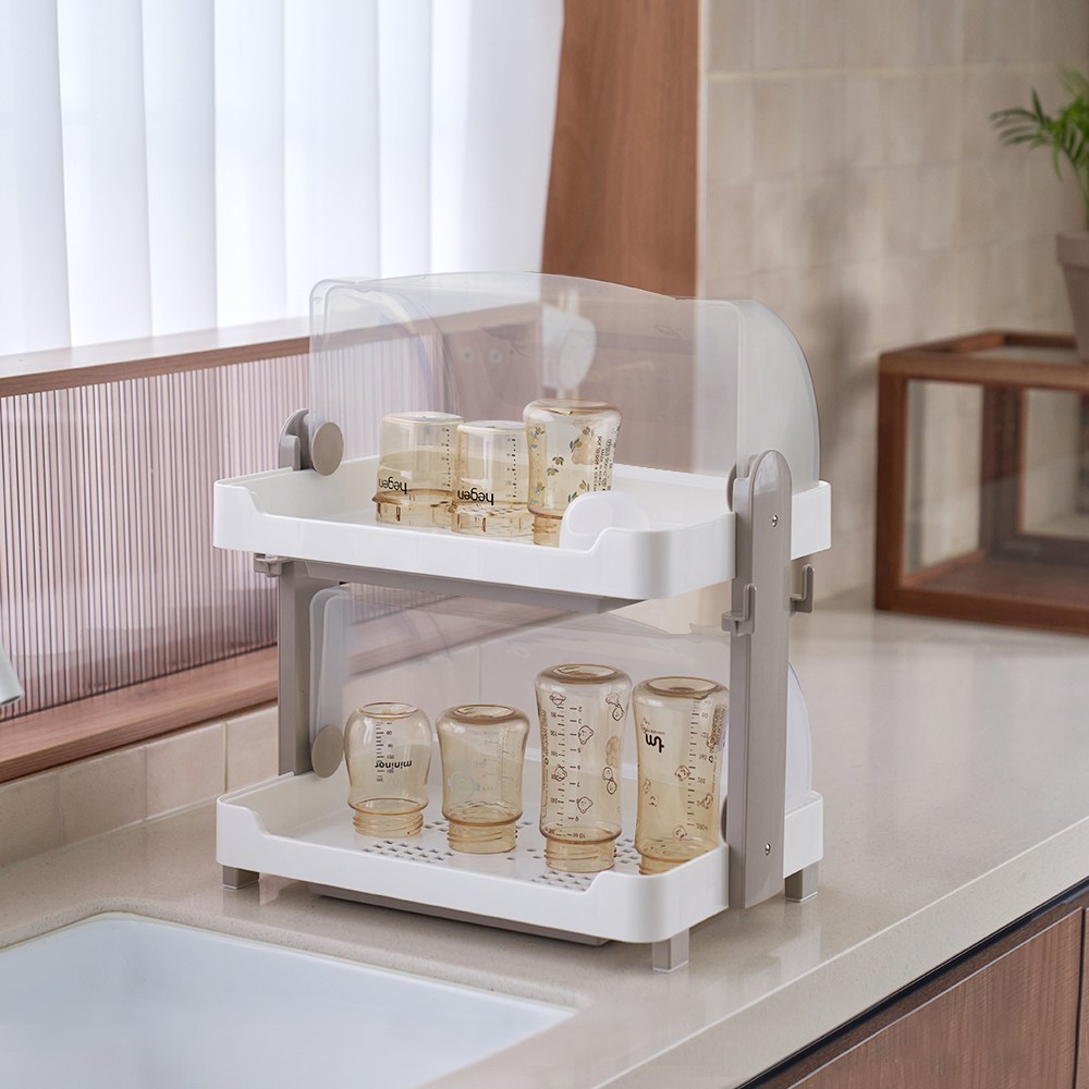 뉴코코맘 스탠다드/프리미엄/하이엔드 뚜껑 식기건조대 이유식기 보관 물빠짐 먼지방지 젖병건조대 35,900원