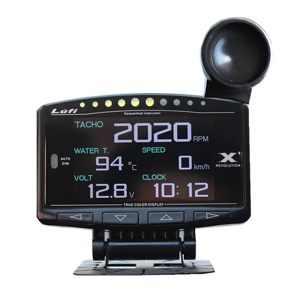 LUFI X1 영어 버전 obd2 플러그 디지털 터보 부스트 오일 압력 온도 게이지 자동차 Afr RPM 연료 속도 EXT 98,000원